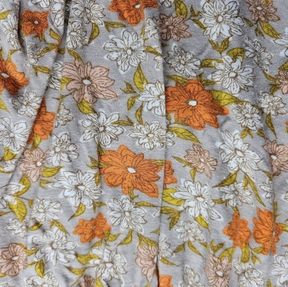 Milkbarn Floral Tunic Dress 3-6 months Gray Bamboo - Picture 2 of 4